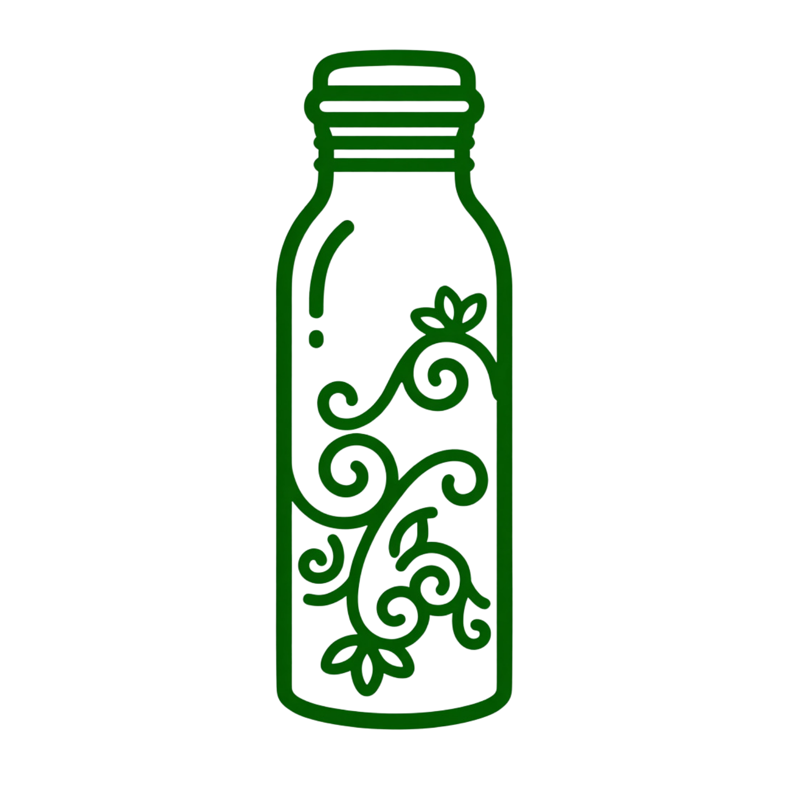 Měděná láhev na vodu vzor Starožitné gravírování, 950 ml, Nature's Own