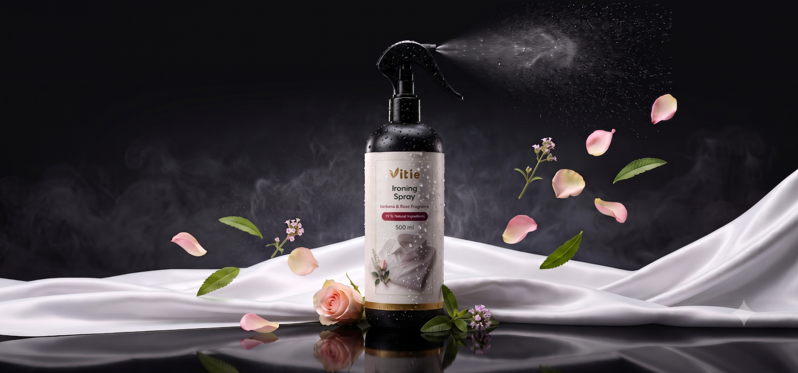 Přírodní ekologická žehlička ve spreji, 100 / 500 ml, Vitie