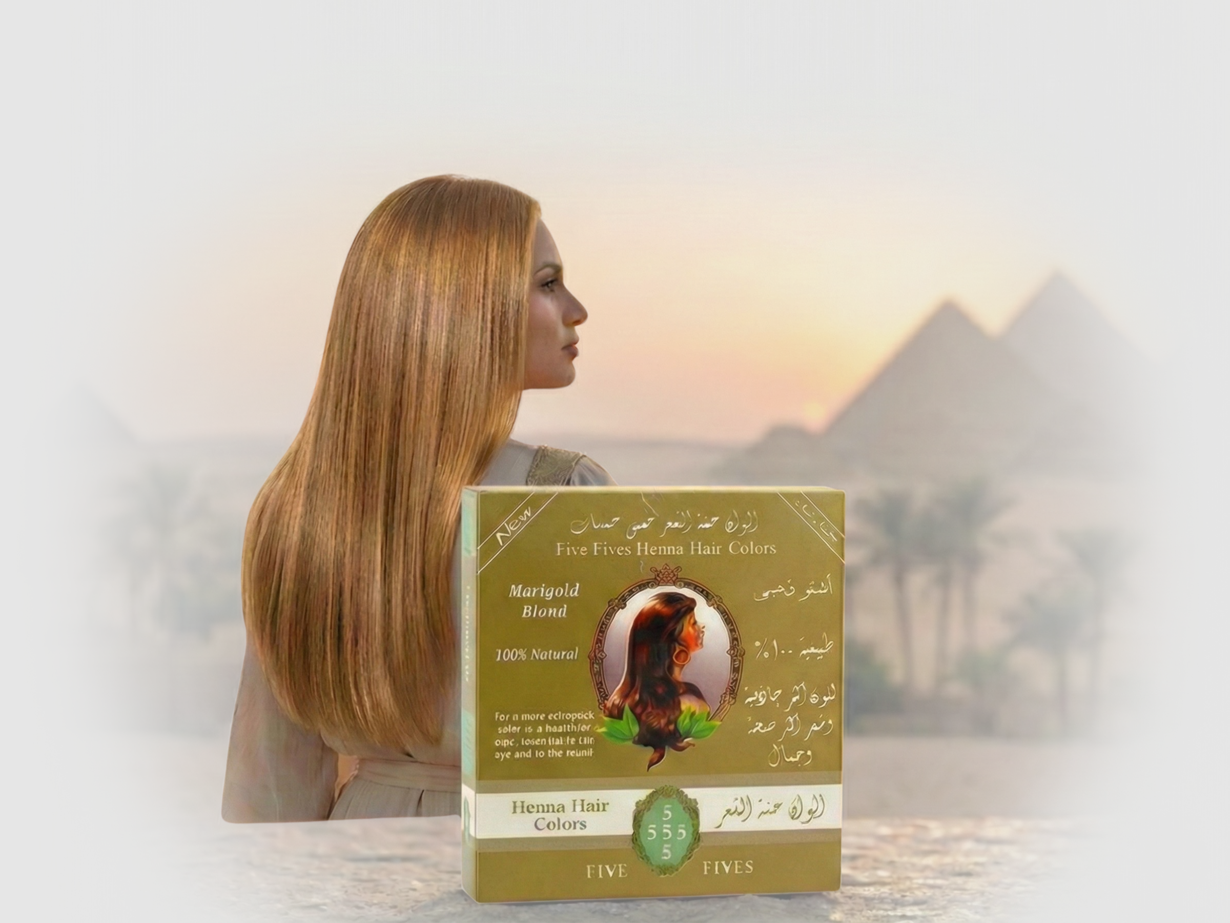Henna na vlasy zlatá, 100 g, Five Fives