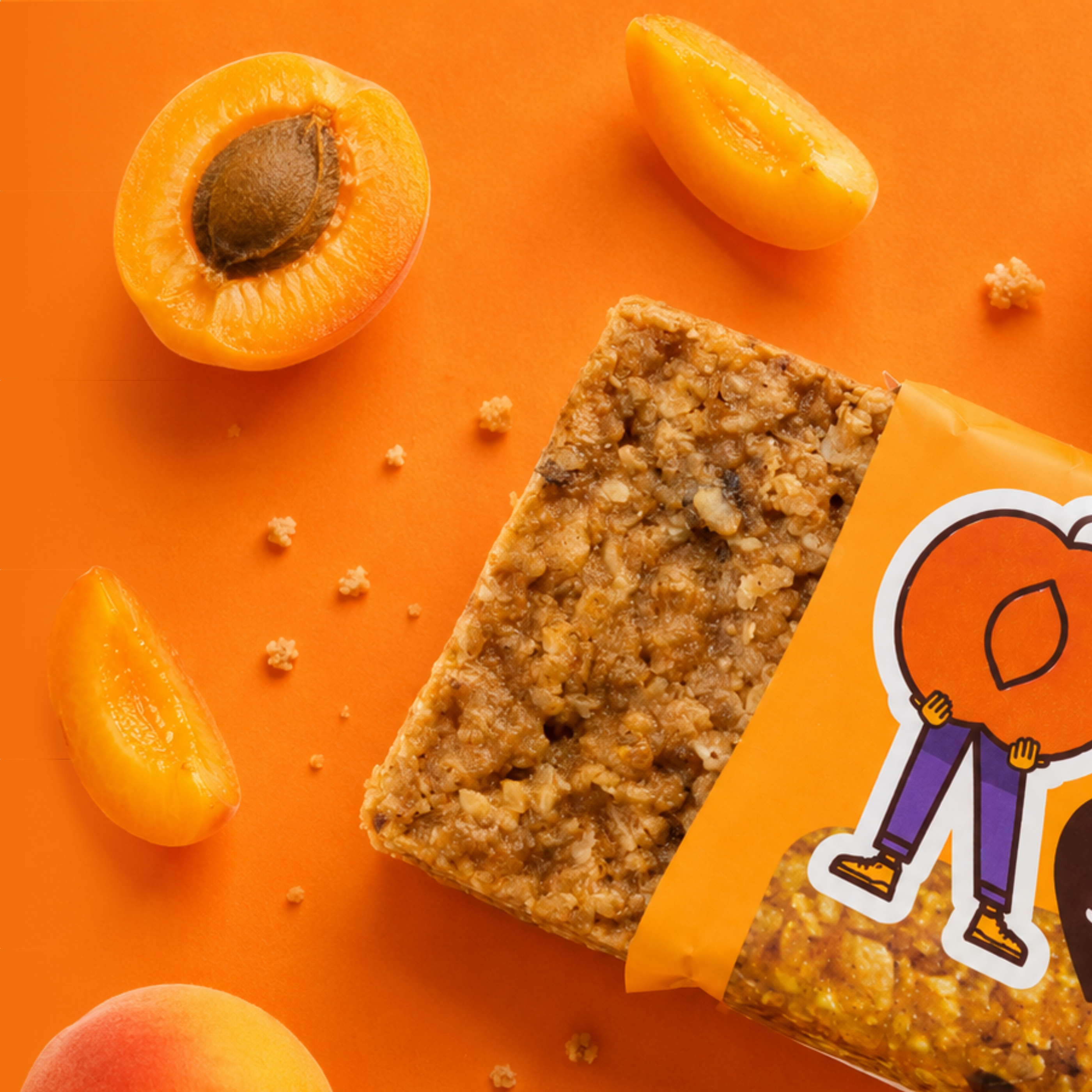 Obří ovesná tyčinka Meruňková, 90 g, Ma Baker