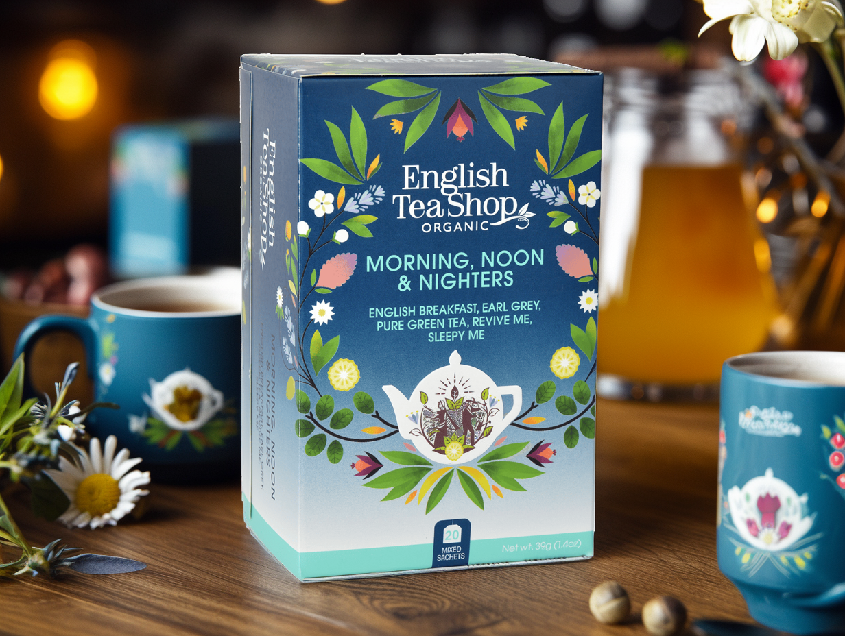 BIO čaj MIX Ranní, polední a noční, 20 sáčků, English Tea Shop