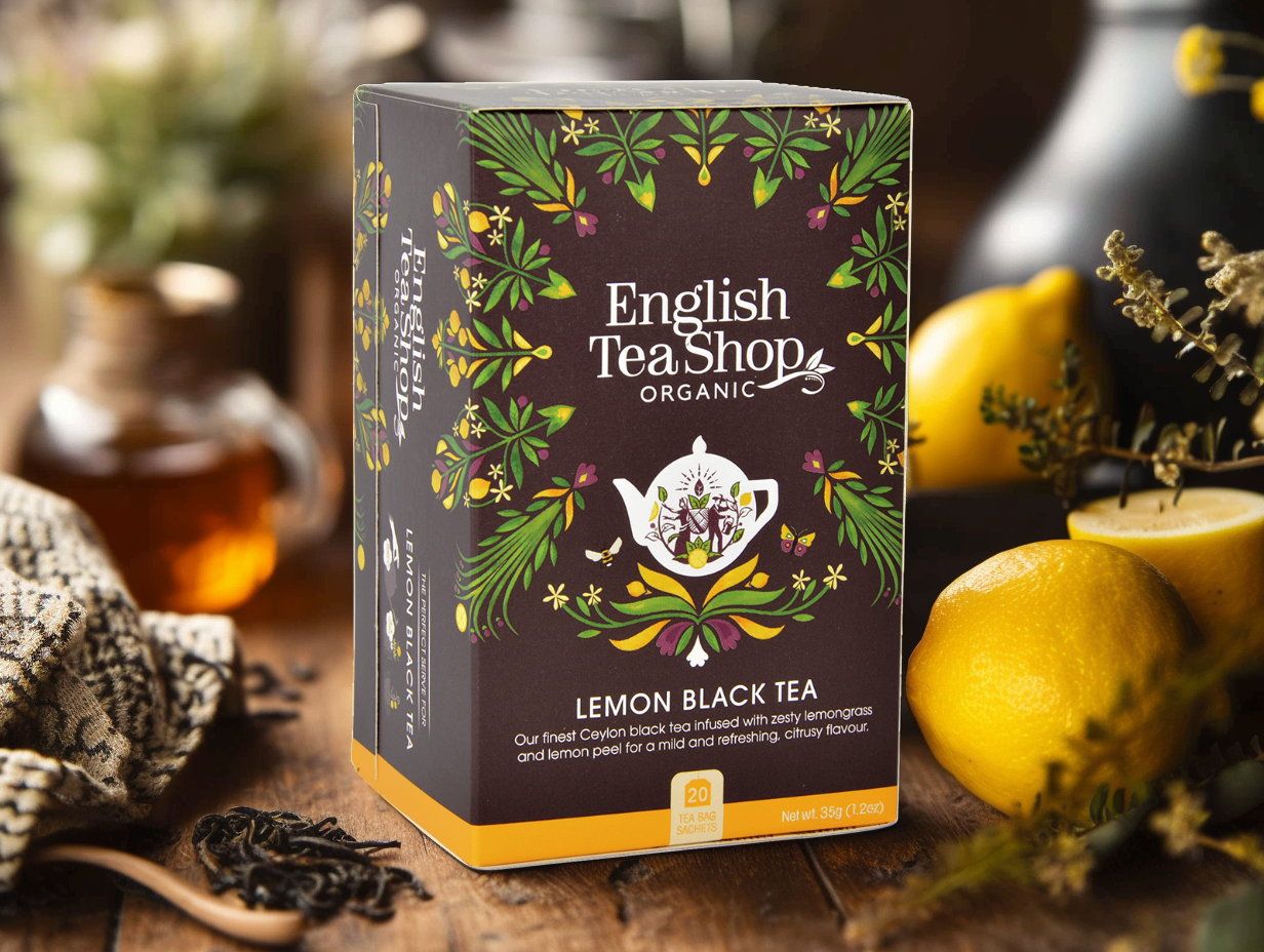 BIO Černý čaj a citron, 20 sáčků, English Tea Shop