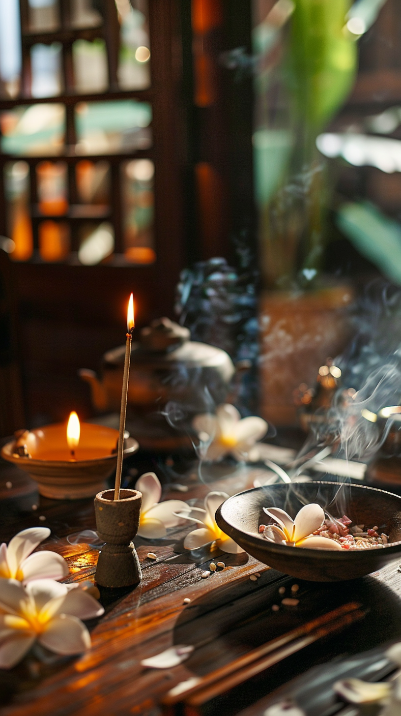 Vonné tyčinky Flora, 15 ks, Sattva