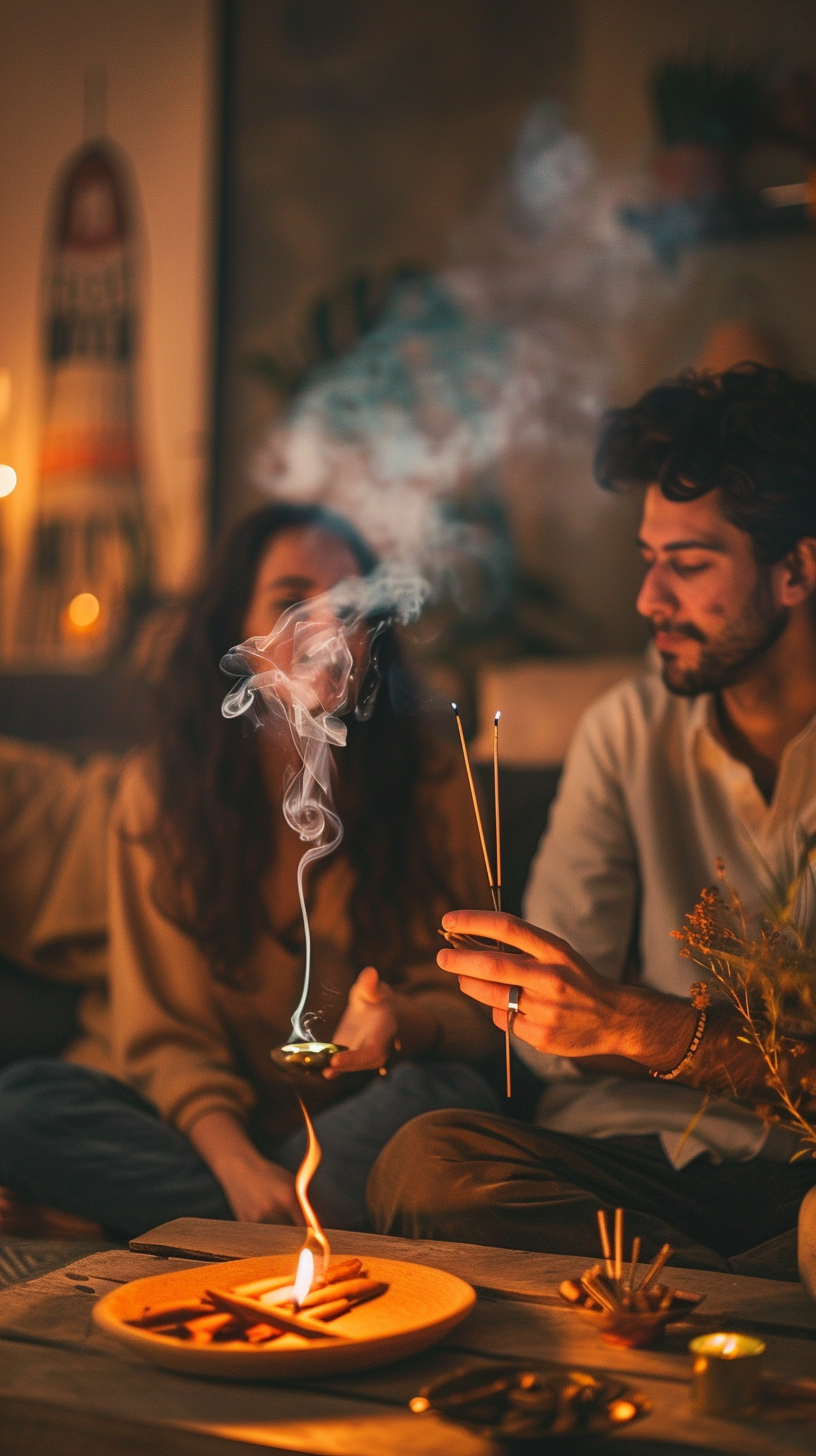 Vonné tyčinky Skořice, 15 ks, Sattva