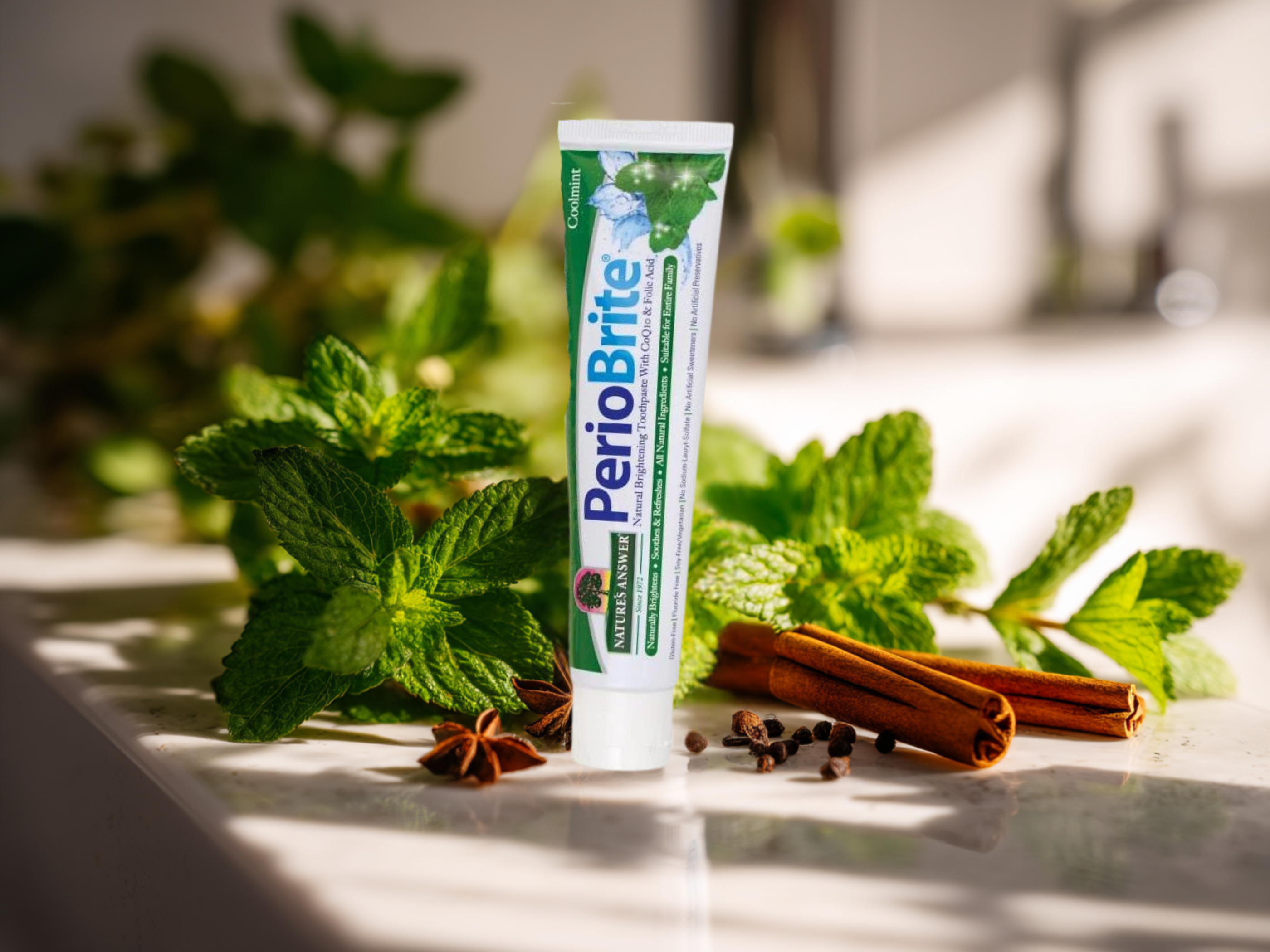 Zubní pasta PerioBrite Coolmint, 113 g, Nature's Answer