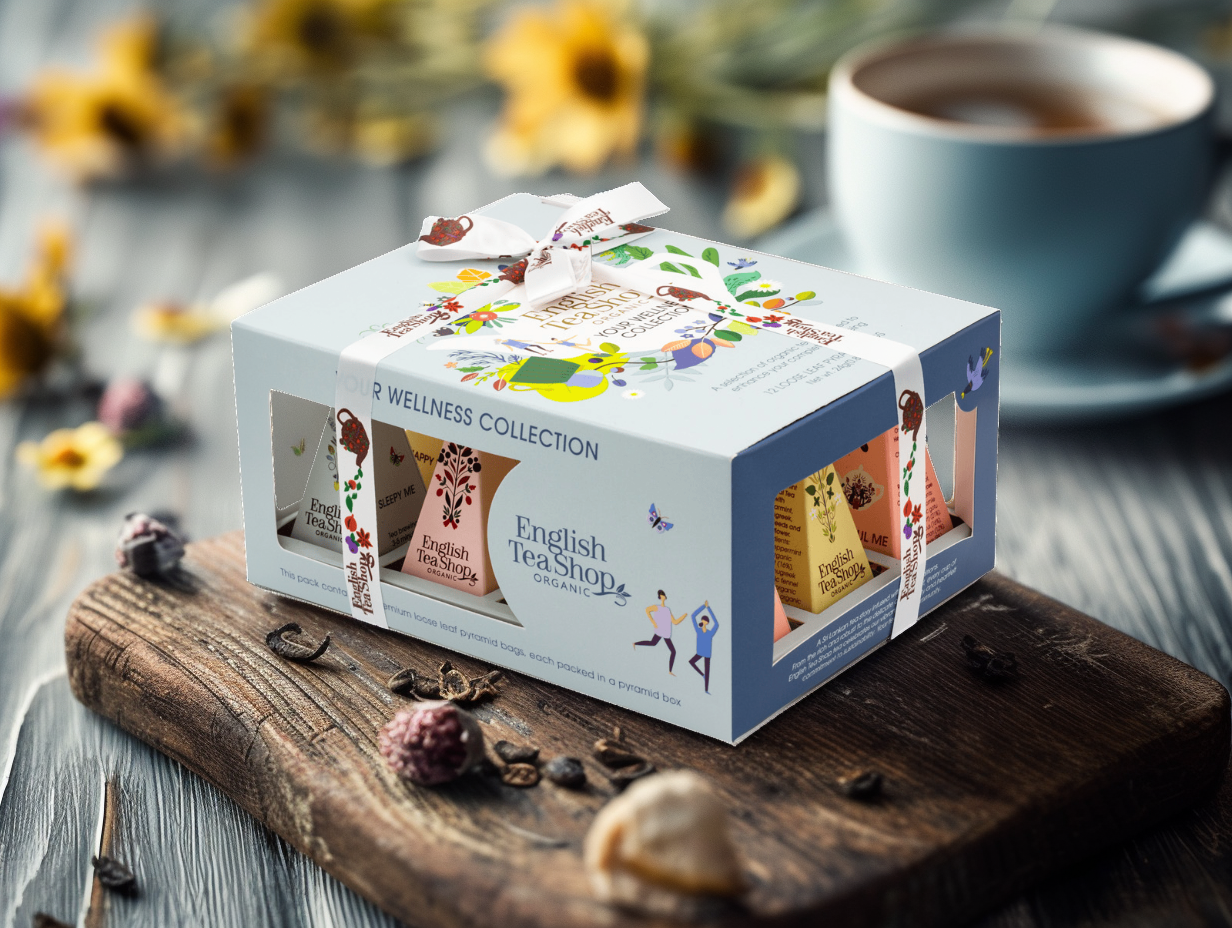 BIO Kolekce wellness čajů, 12 pyramidek, English Tea Shop