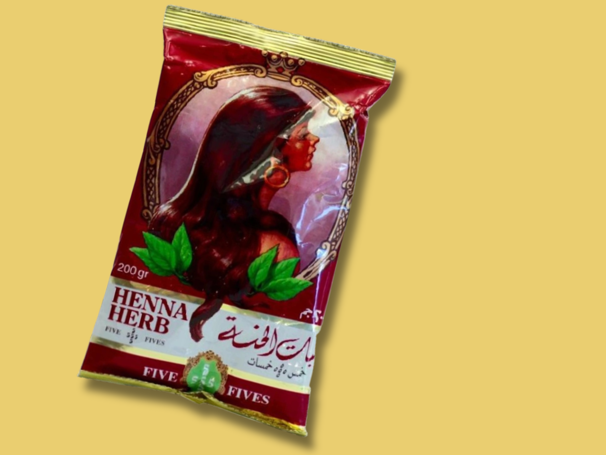 Henna na vlasy čistá červená, 200 g, Five Fives