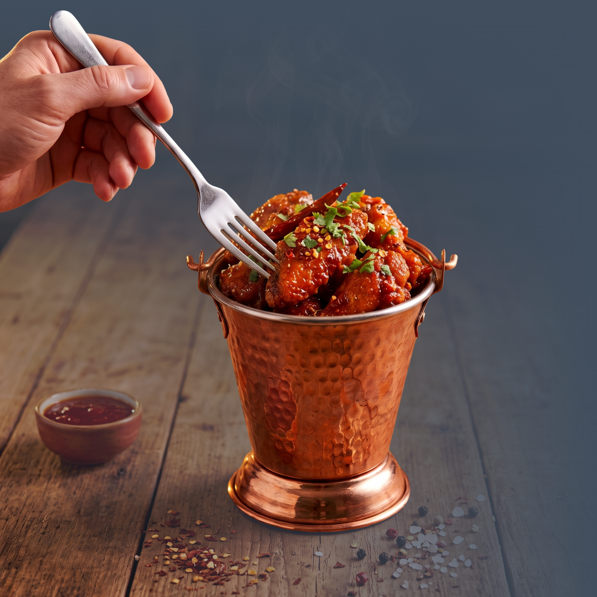 Měděný kyblíček (Balti) tepaný, 300 ml, Nature's Own