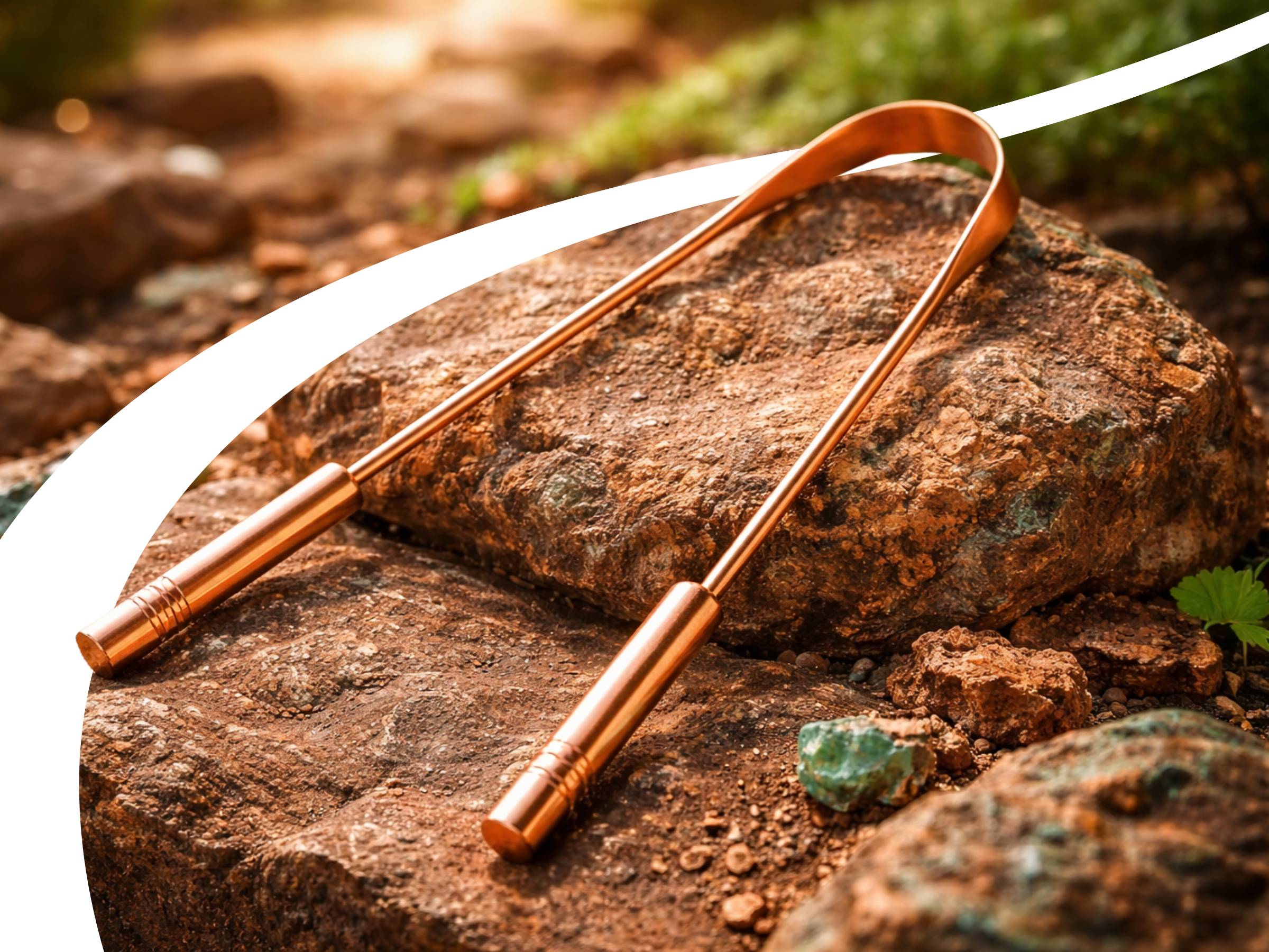 Měděná škrabka na jazyk, 1 ks, Healing Nature