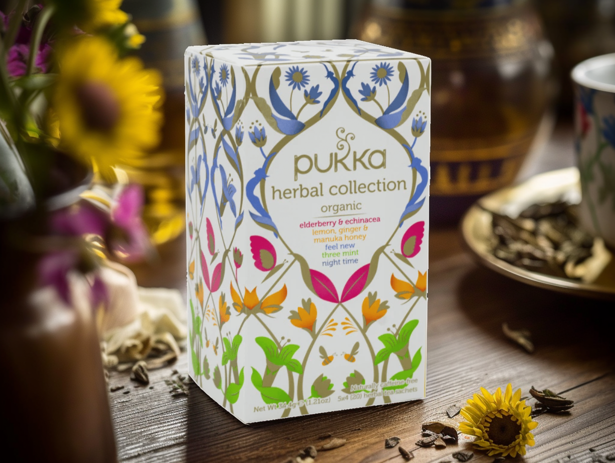 BIO kolekce 5 bylinných čajů, 20 sáčků, Pukka Herbs