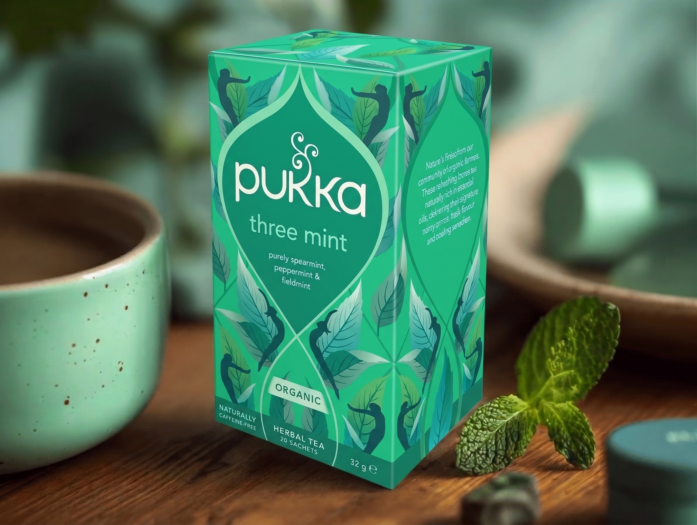 BIO čaj 3x máta, 20 sáčků, Pukka Herbs