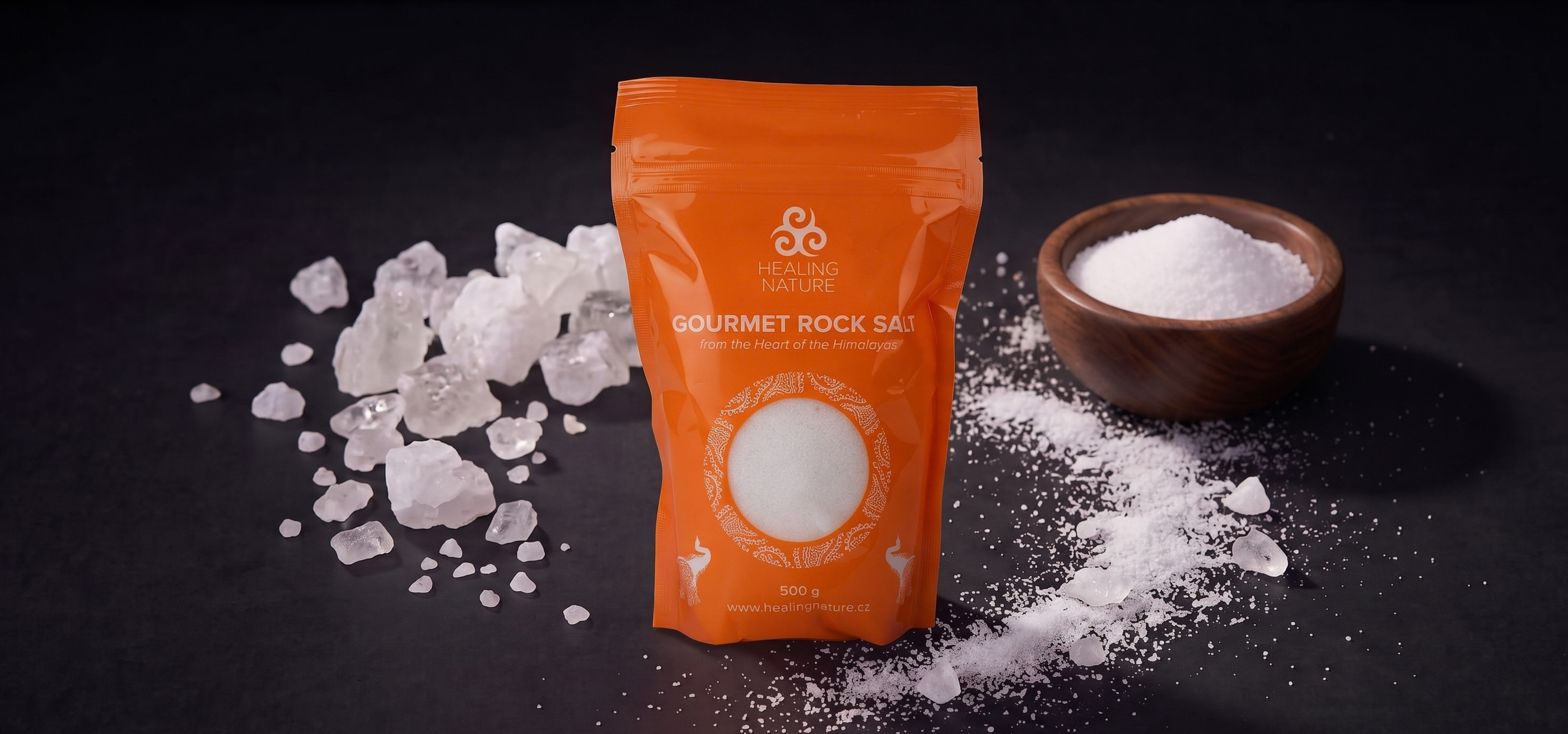 Jídelní himálajská sůl bílá jemná, 500 g, Healing Nature