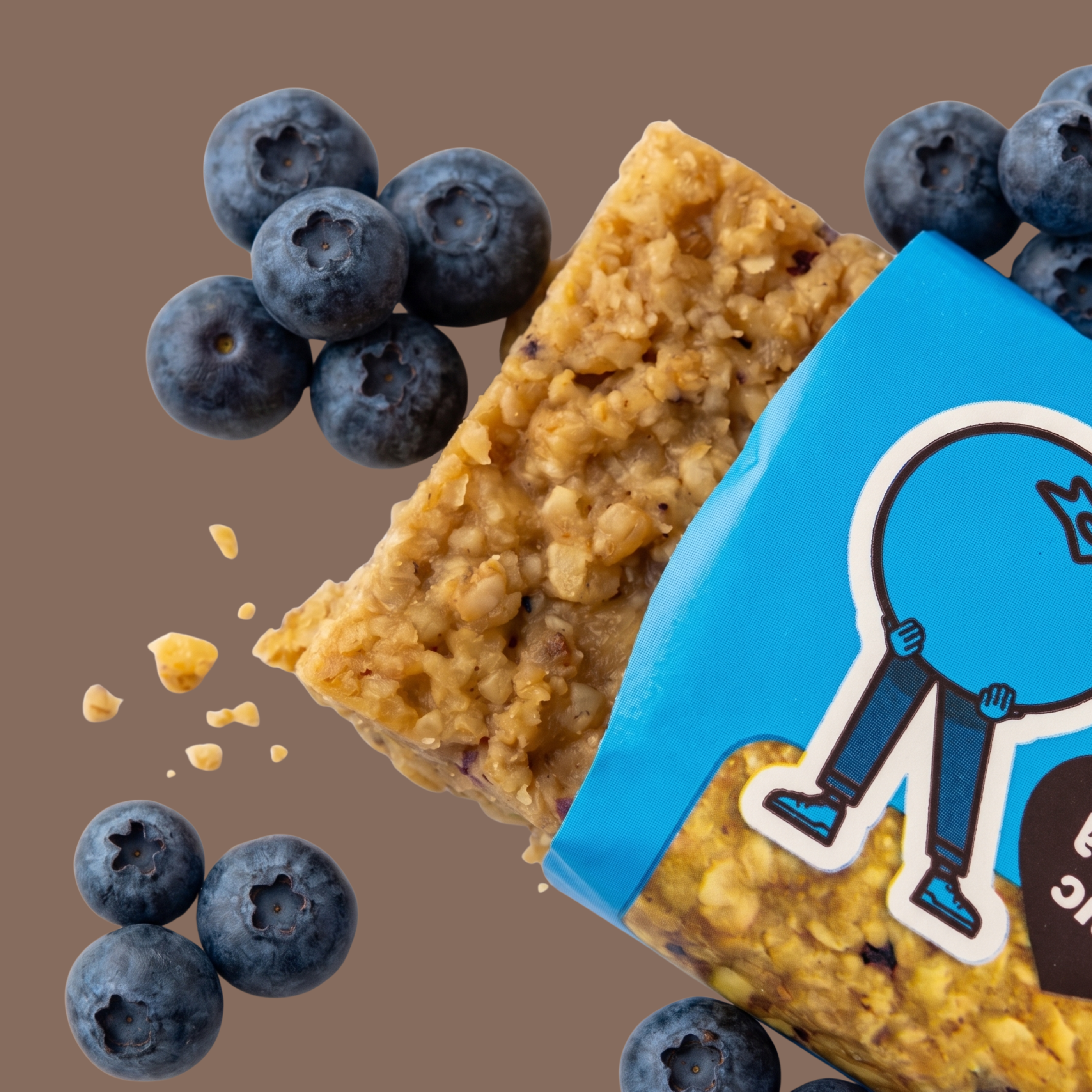 Obří ovesná tyčinka Borůvková, 90 g, Ma Baker