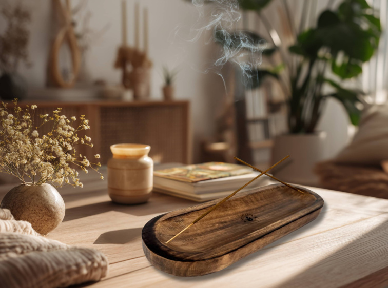 Oboustranný dřevěný stojan na vonné tyčinky, 1 ks, Nature's Own