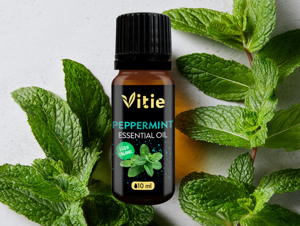 BIO 100% Esenciální olej Máta peprná, 10 ml, Vitie