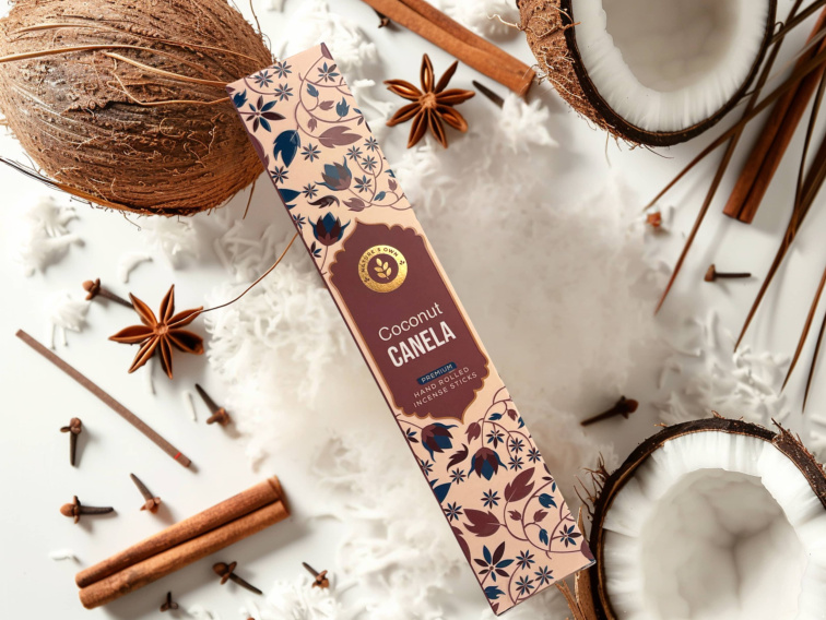 Vonné tyčinky Kokos & Skořice, 20 ks, Nature's Own