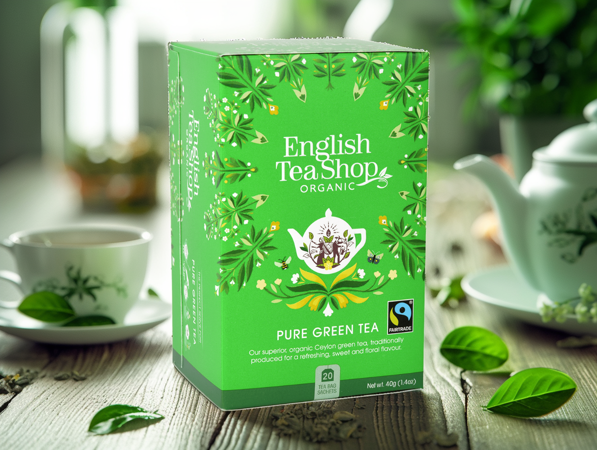 BIO Zelený čaj, 20 sáčků, English Tea Shop