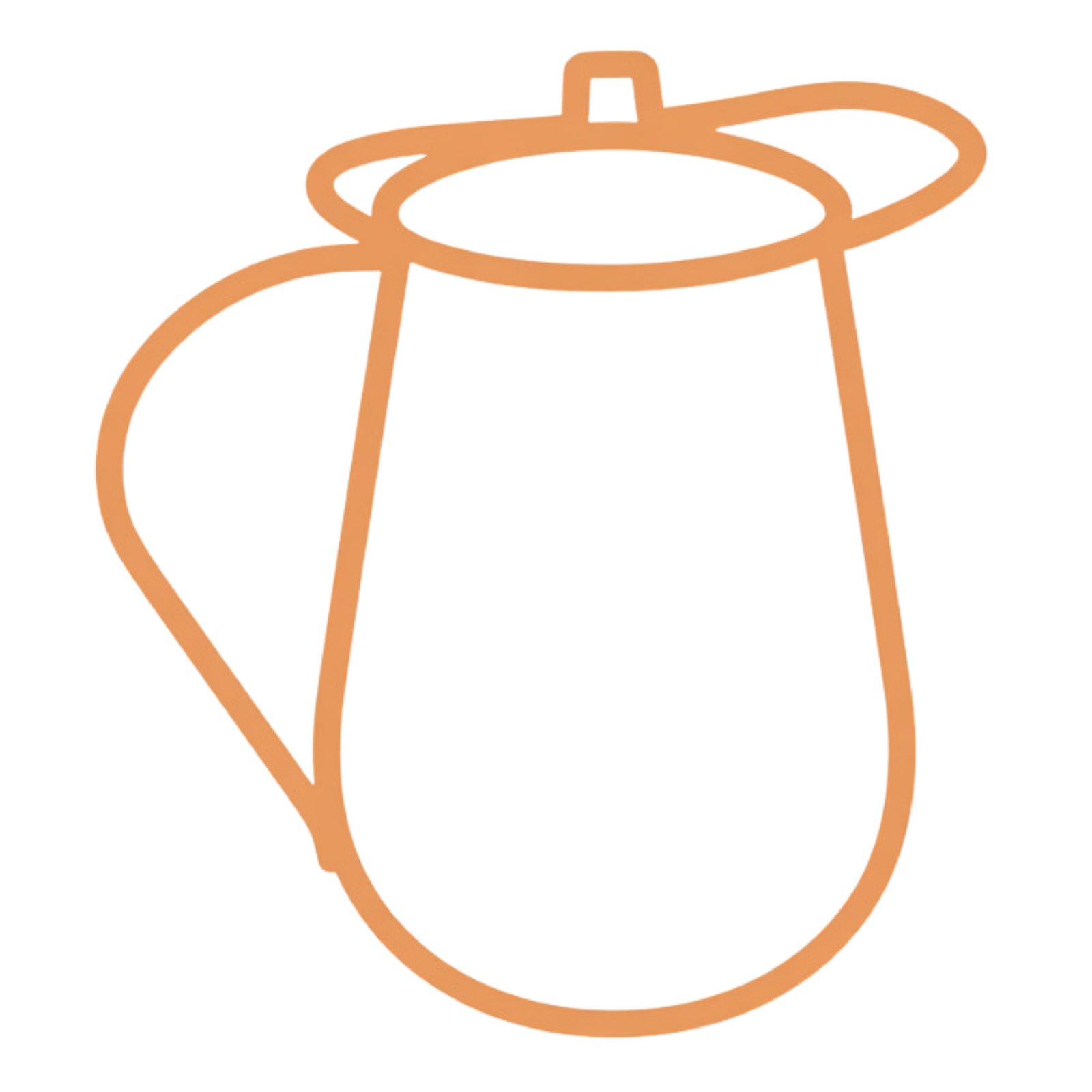 Medená kanvička s vrchnákom tepaná, 2,3 l, Nature's Own