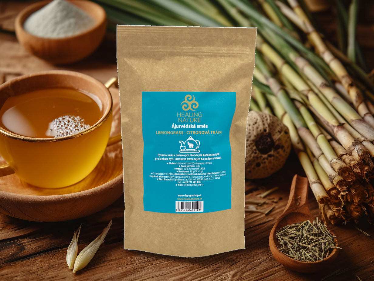 Čaj Citronová tráva, 30 sáčků, Healing Nature