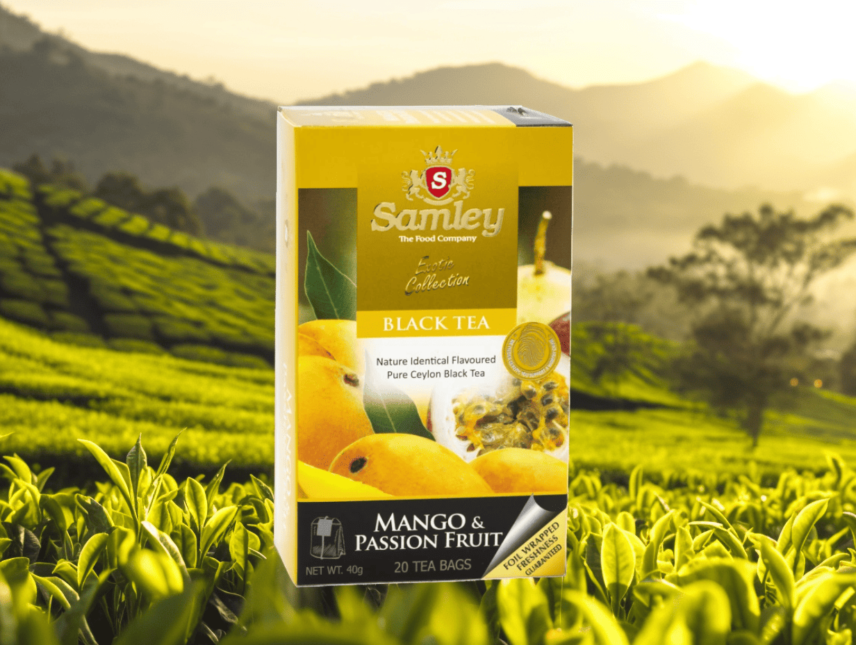 Černý čaj Mango a Marakuja, 20 sáčků, Samley