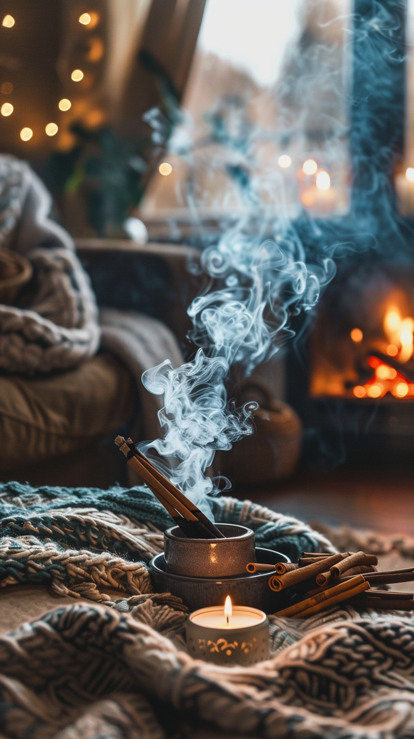 Vonné tyčinky Skořice, 15 ks, Sattva