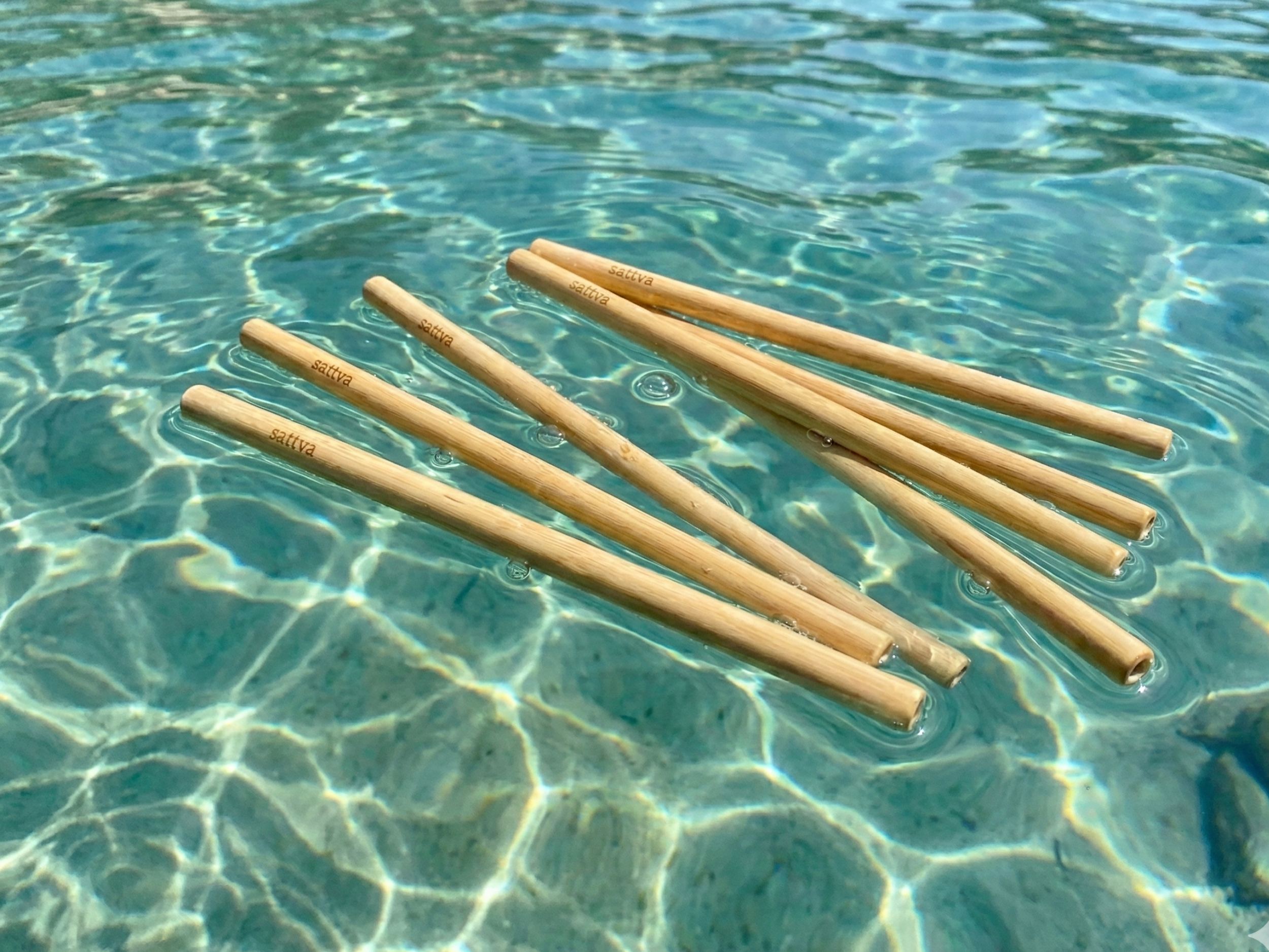 Bambusová brčka s Čistícím kartáčkem, Sattva