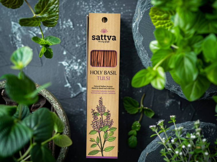 Vonné tyčinky Tulsi, 15 ks, Sattva