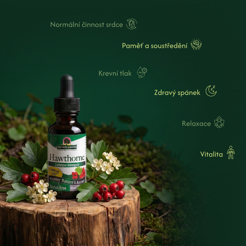 Hloh jednosemenný, bylinné kapky, 30 ml, Nature's Answer