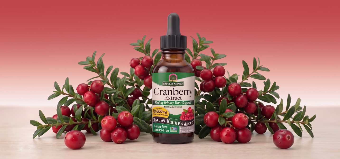 Brusinka americká, bylinné kapky, 30 ml, Nature's Answer