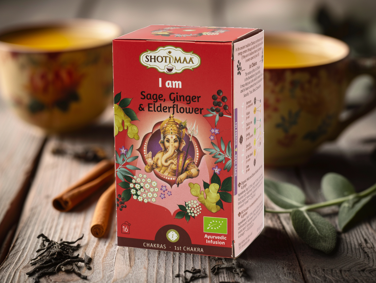 BIO Hari čaj: 1. čakra Muladhara (kořenová), 16 sáčků, Shoti Maa