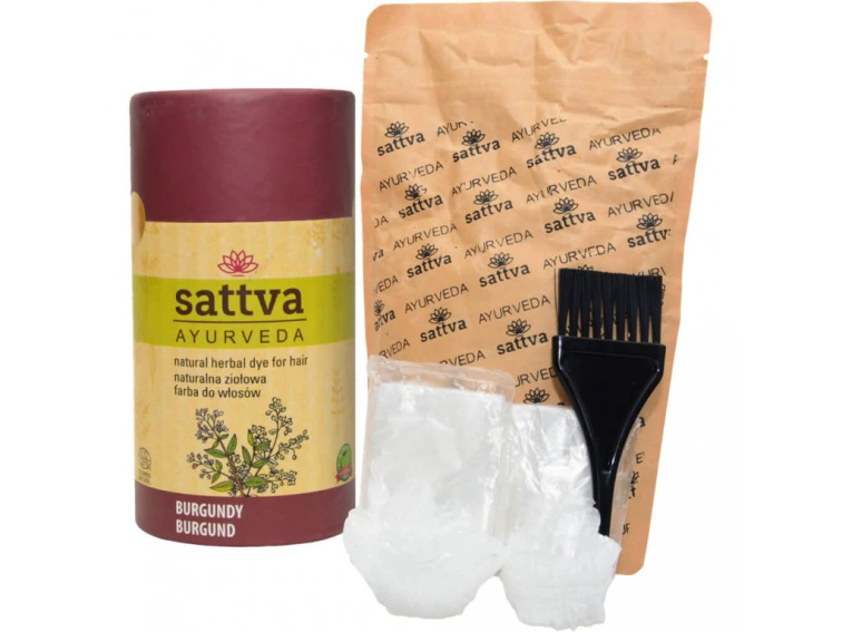 Henna Vlasy - Burgundy/Bordó, 150 g, Sattva