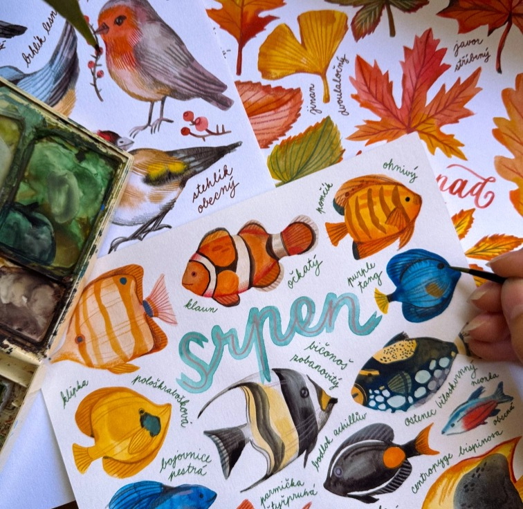 Nástěnný kalendář Encyklopedie 2026 - ilustrovaný