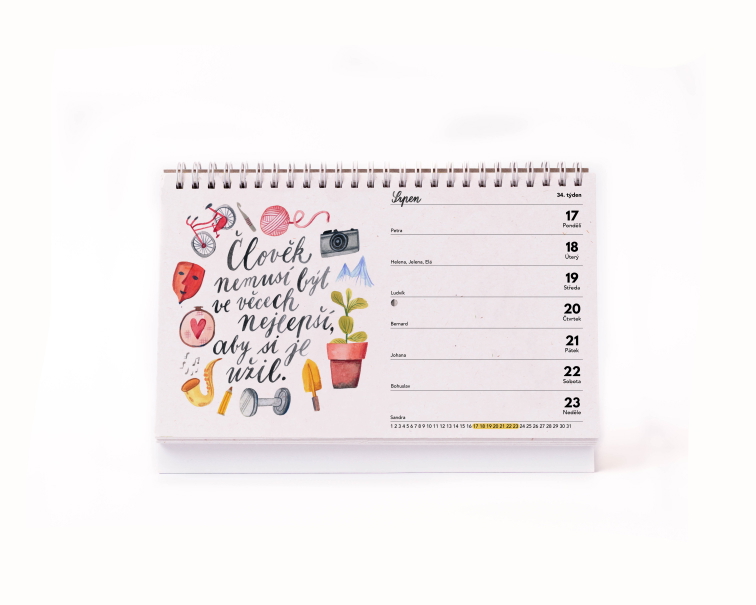 Stolní kalendář plný radosti 2026