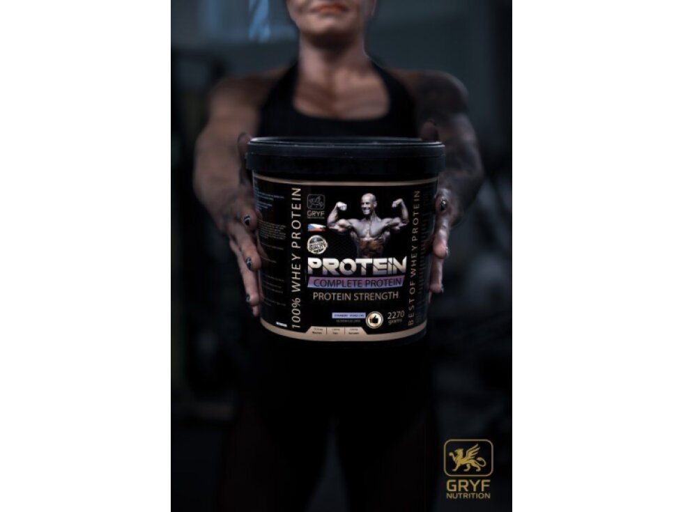 Whey Protein piškotový dort s jahodou 80%