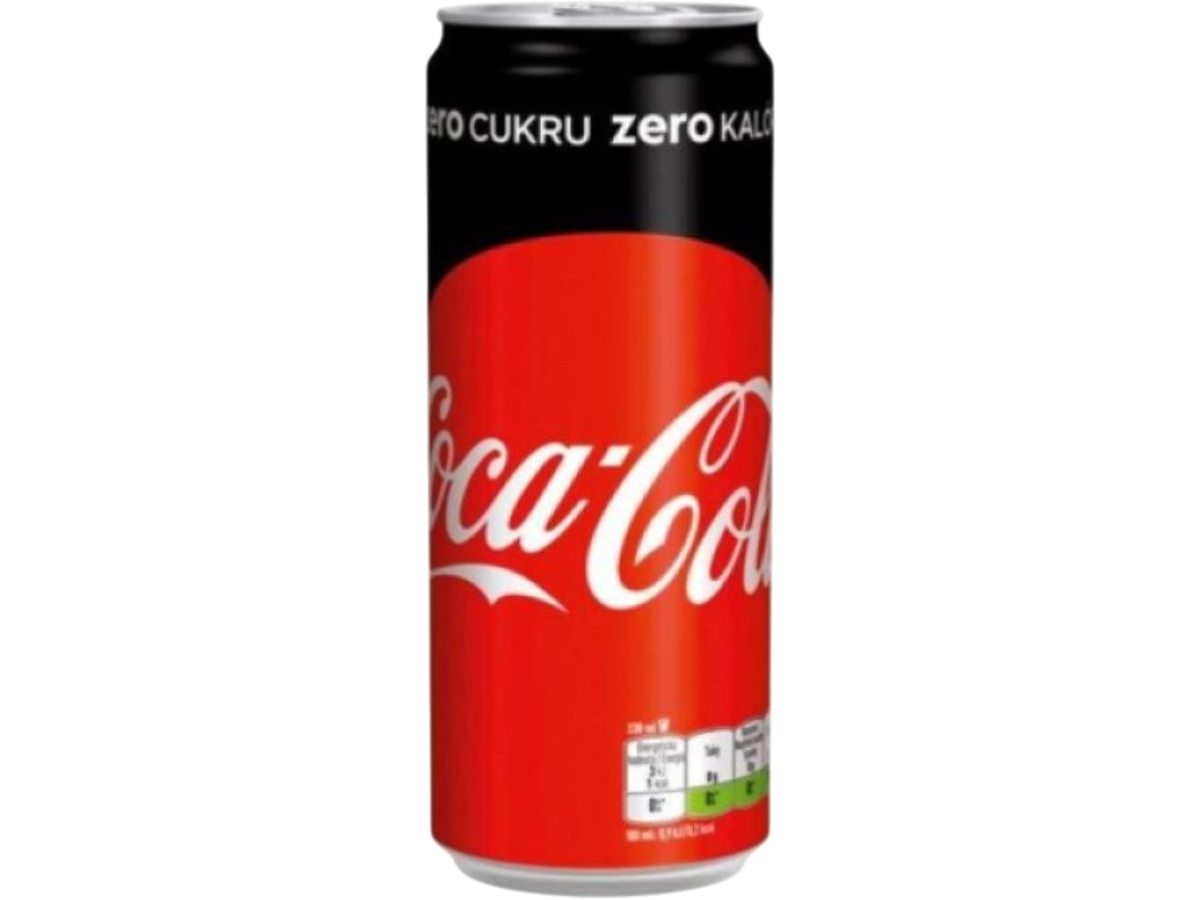Coca Cola Zero plechovka 24 x 0,33 ℓ