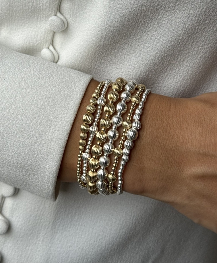 Náramek Bubble Wrinkle ze sterlingového stříbra