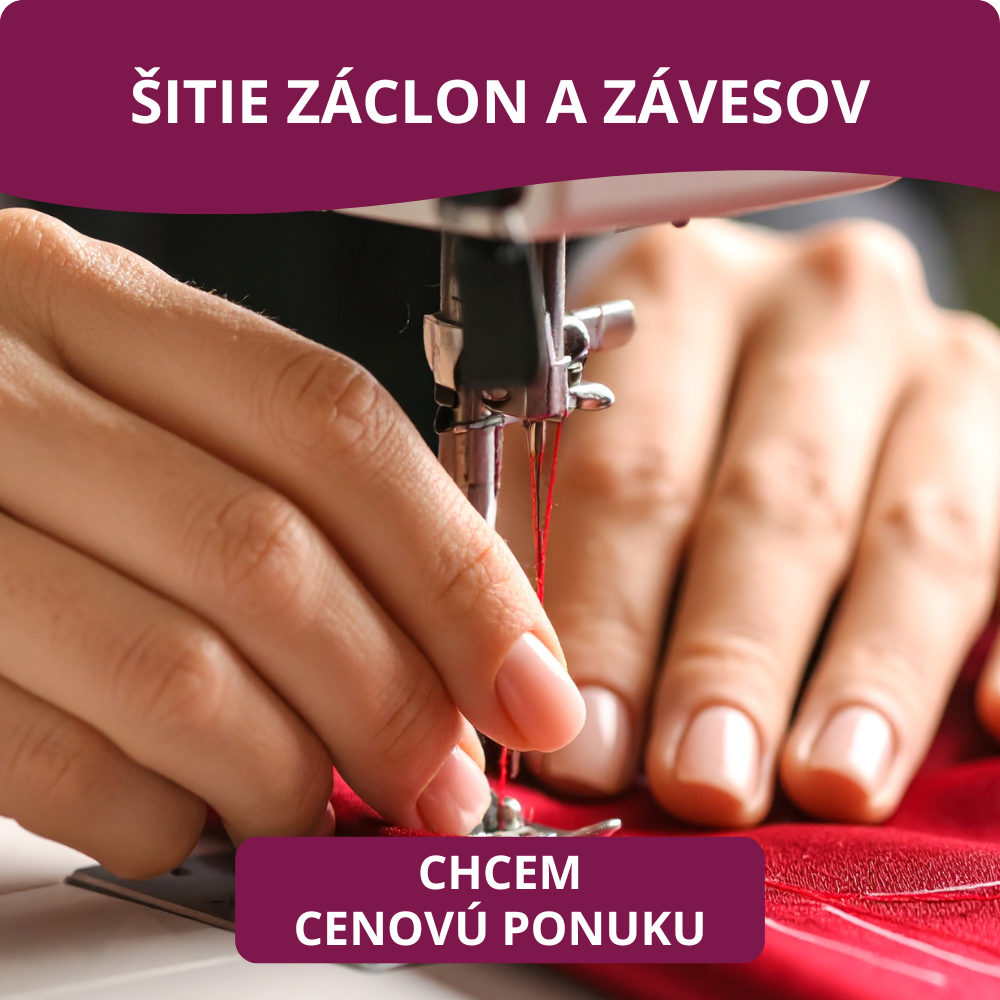 Šitie záclon a závesov na mieru
