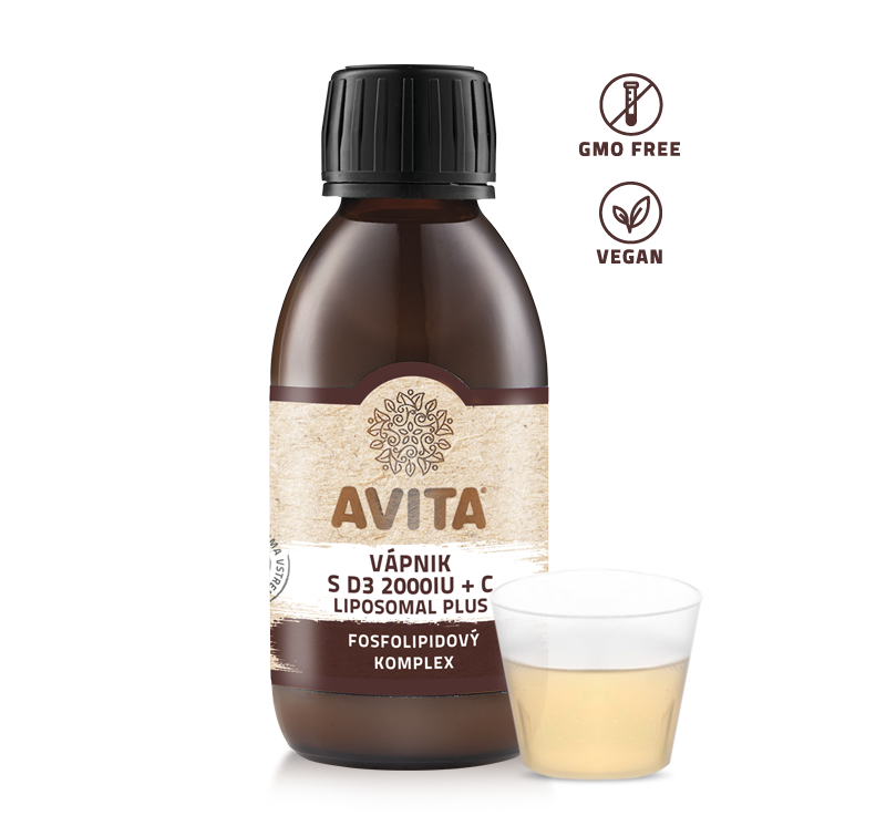 Vápnik s D3 2000 UI + C liposomal plus
