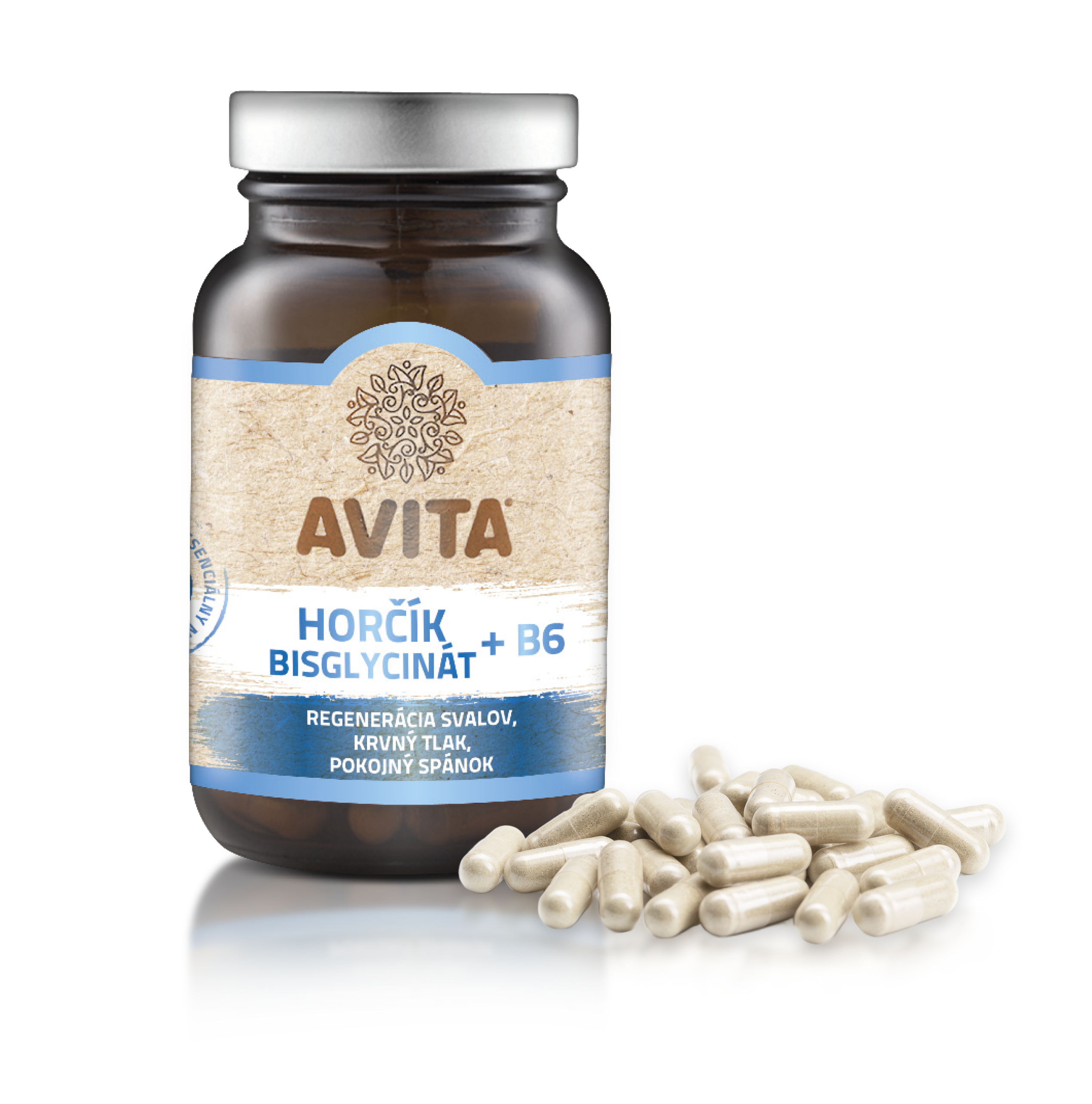 Horčík Bisglycinát + B6 – 90 kapsúl