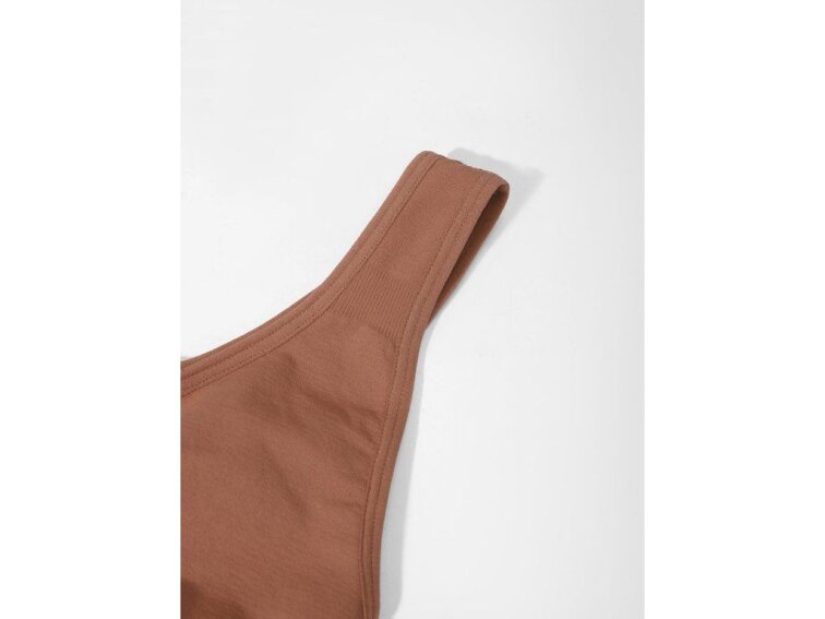 Jemně tvarující bezešvá podprsenka bez kostic, SVĚTLE HNĚDÁ