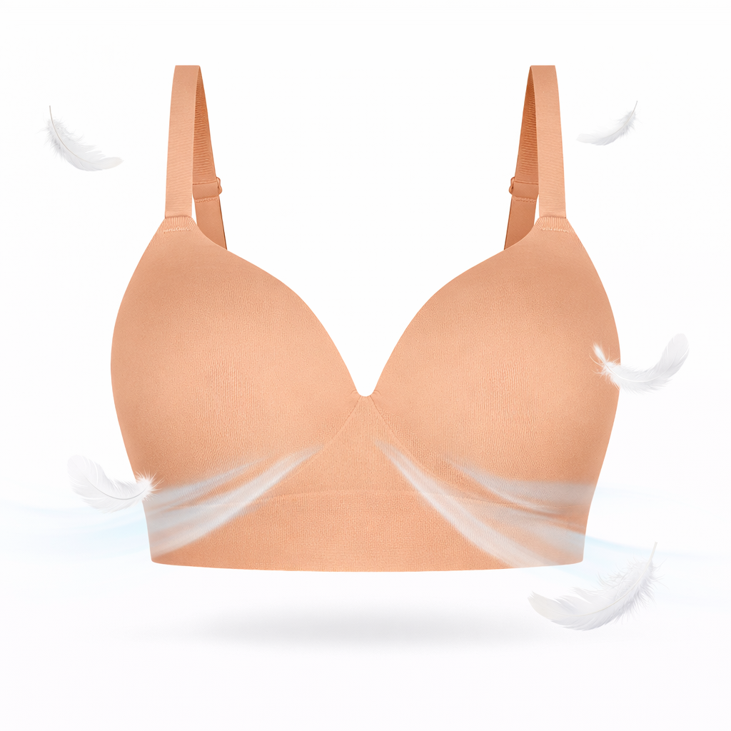 Bezešvá formující podprsenka bez kostic, TMAVÁ NUDE