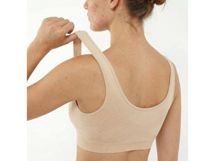 Jemně tvarující bezešvá podprsenka bez kostic, NUDE