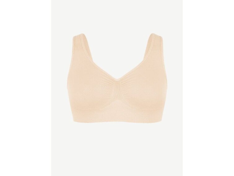 Jemně tvarující bezešvá podprsenka bez kostic, NUDE