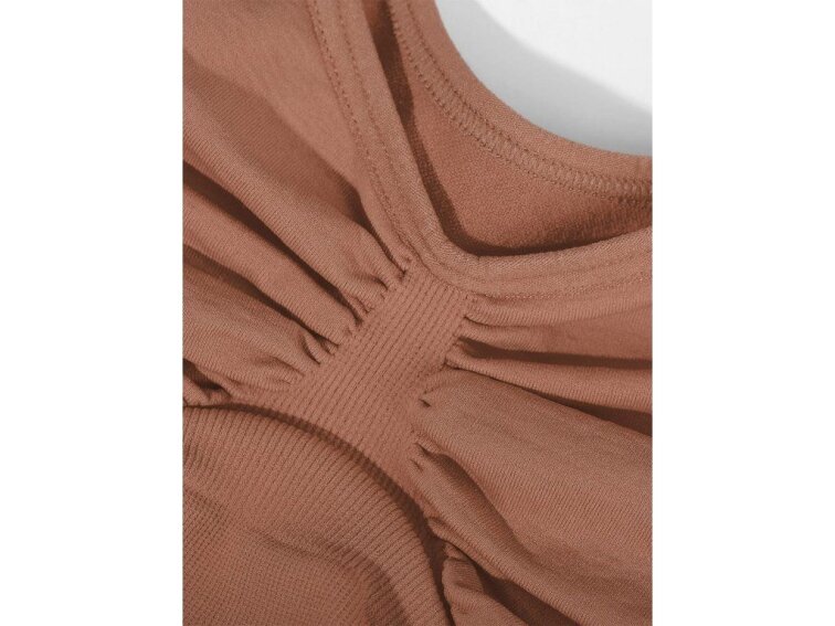 Jemně tvarující bezešvá podprsenka bez kostic, SVĚTLE HNĚDÁ