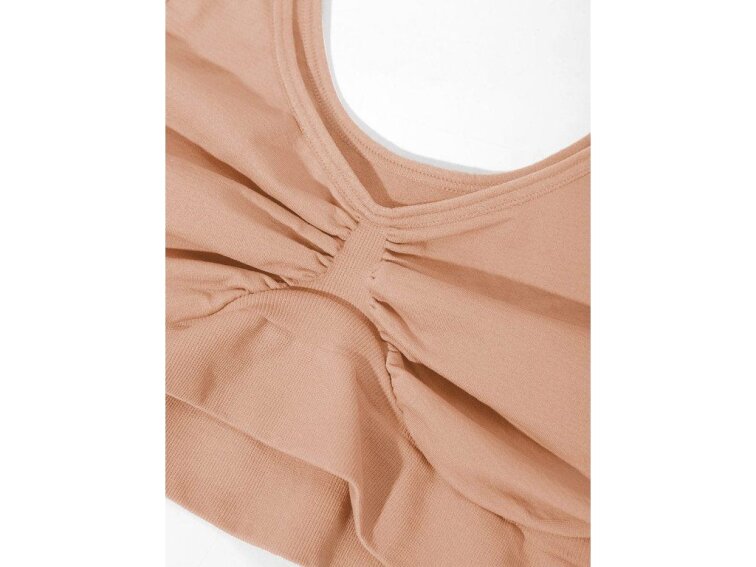 Jemně tvarující bezešvá podprsenka bez kostic, TMAVÁ NUDE