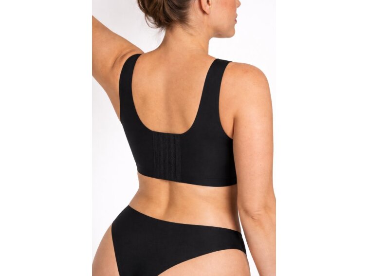 Bezešvá podprsenka tvarující záda, ČERNÁ