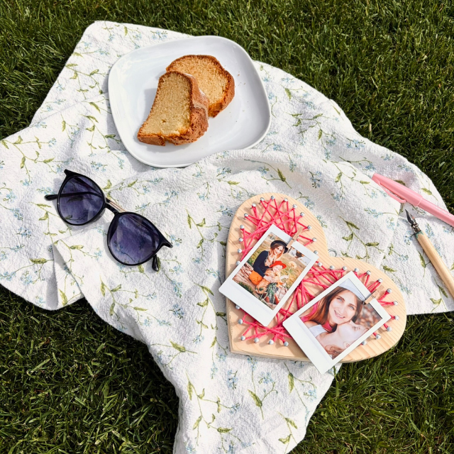 DIY dřevěné srdce s fotkou instax™ - originální dárek krok za krokem