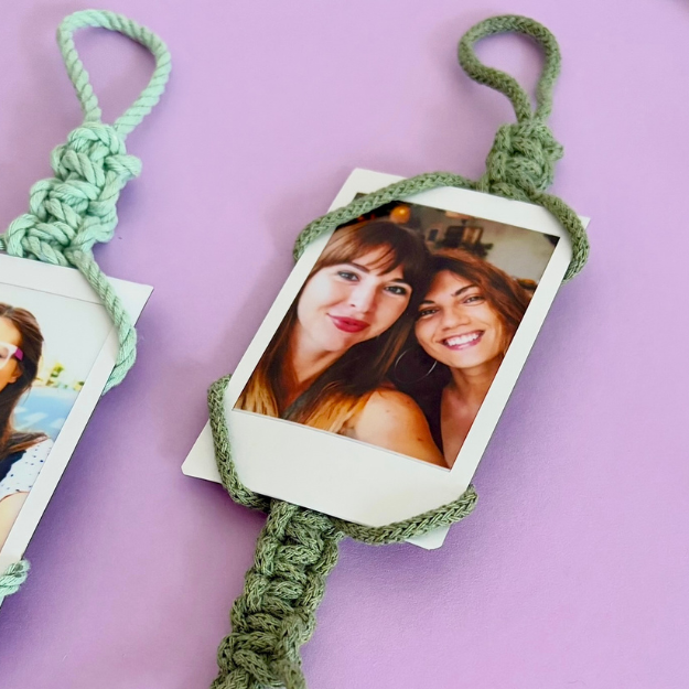 zpomínky na niti: DIY macramé závěs na instax fotky