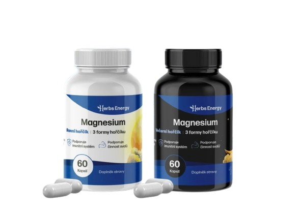 Herbs Energy Magnesium Večerní hořčík, 60 kapslí