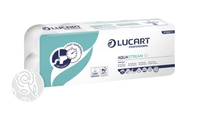 LUCART AQUASTREAM 10 - toaletní papír, 10 ks